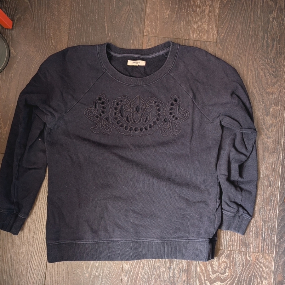Madewell Embroidered Cotton Sweatshirt